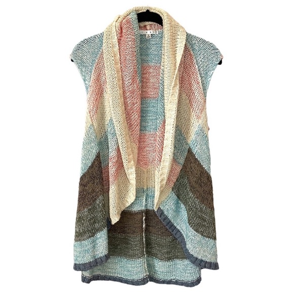 CAbi Sherbet Line Up Circle Cardigan/Vest/Shrug/Sweater Style 216 XS/Sma… - Picture 7 of 12
